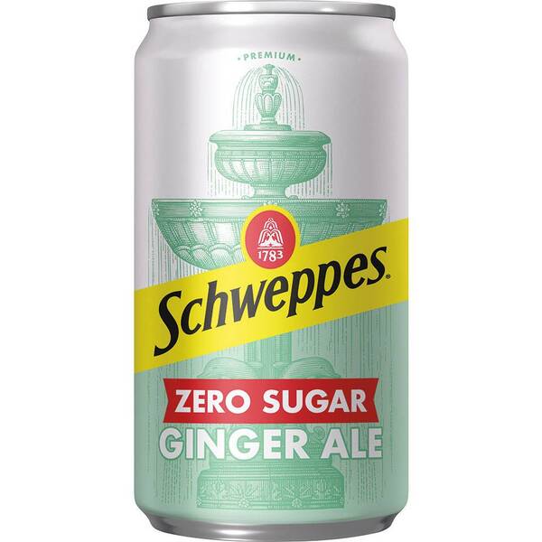 Schweppes Zero Sugar Ginger Ale Image Of Schweppes Zero Sugar Ginger Ale SKU: 126658