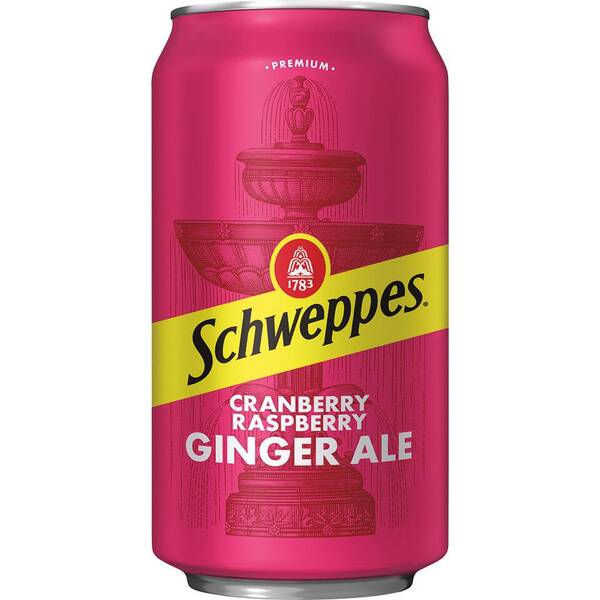 Schweppes Cranberry Raspberry Ginger Ale LTO Image Of Schweppes Cranberry Raspberry Ginger Ale LTO SKU: 324957