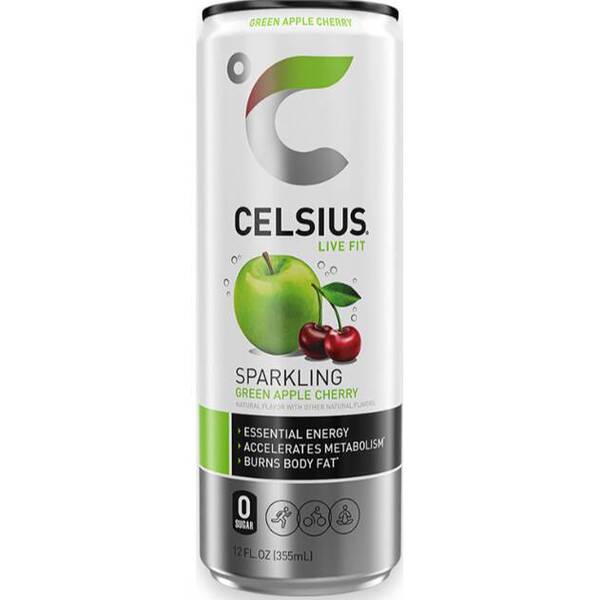 CELSIUS Sparkling Green Apple Cherry Image Of CELSIUS Sparkling Green Apple Cherry SKU: 320362