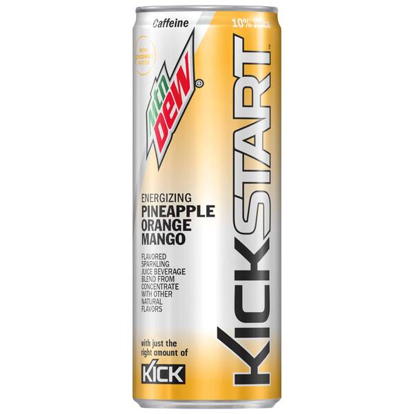 Mtn Dew Kickstart Pineapple Orange Mango Image Of Mtn Dew Kickstart Pineapple Orange Mango SKU: 169718