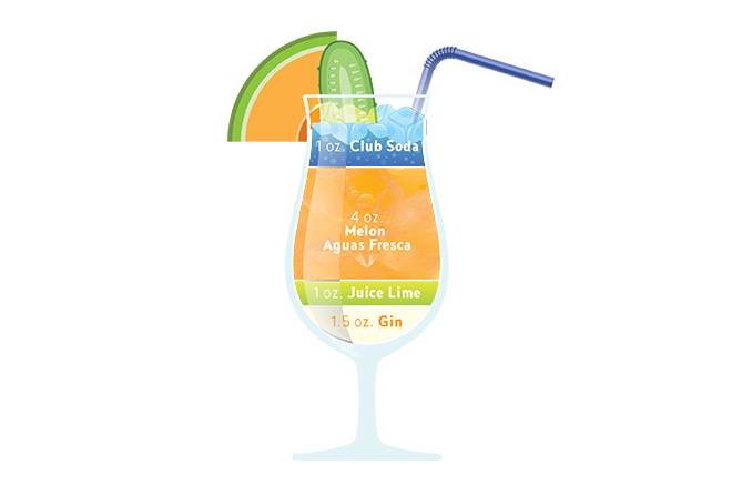 Cucumber Melon Ginlet decoration image